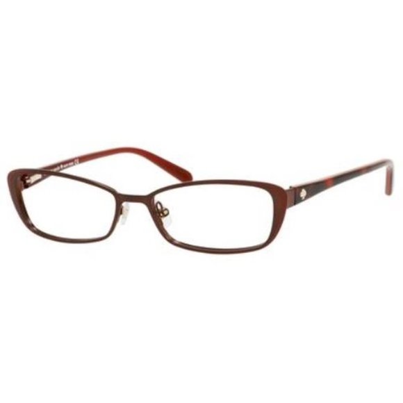 KATE SPADE LIDIA Chocolate Red Cat Eye Eyeglasses